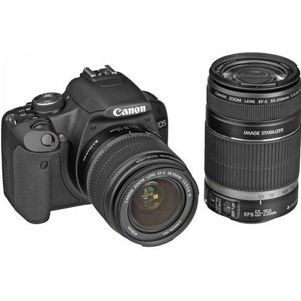 Canon EOS 500D IS (Kiss X3) 18-55 55-250، دوربین دیجیتال کانن ای او اس 500 دی (کیس ایکس 3) کیت دو لنز