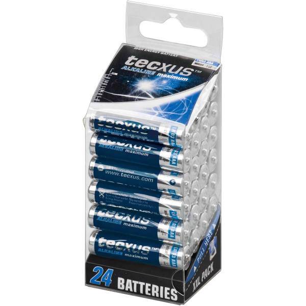 Tecxus Alkaline Maximum AAA Battery Pack of 24، باتری نیم قلمی تکساس مدل Alkaline Maximum بسته 24 عددی