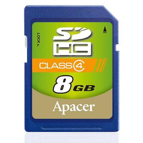 Apacer Memory Card SDHC Class 10 - 8GB، کارت حافظه اس دی اپیسر کلاس 10 - 8 گیگابایت