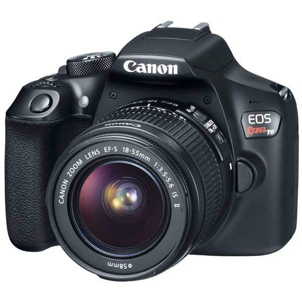 Canon Eos Rebel T6 18-55mm IS II Digital Camera، دوربین دیجیتال کانن مدل Eos Rebel T6 به همراه لنز 18-55 میلی متر II IS