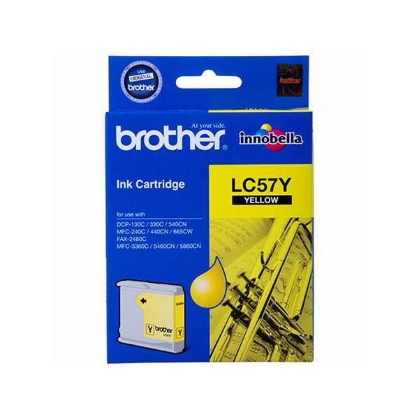 brother LC57Y Cartridge، کارتریج پرینتر برادر LC57Y (زرد)