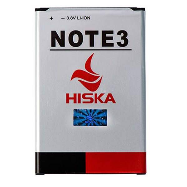 Hiska 2800mAh Battery For Samsung Note3، باتری هیسکا با ظرفیت 2800 میلی آمپر ساعت