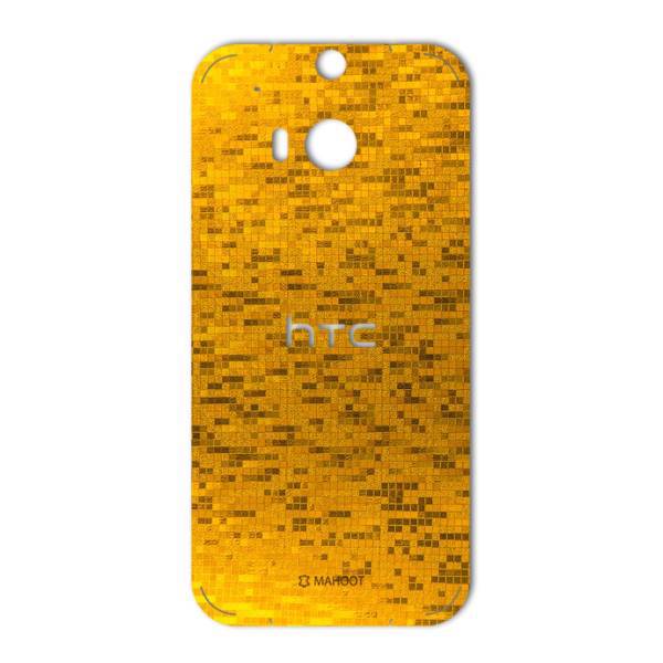 MAHOOT Gold-pixel Special Sticker for HTC M8، برچسب تزئینی ماهوت مدل Gold-pixel Special مناسب برای گوشی HTC M8