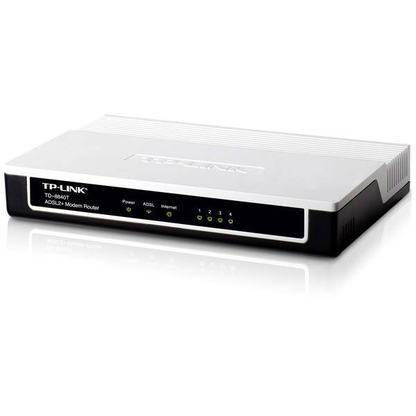 TP-LINK TD-8840T ADSL2+ Modem Router، مودم-روتر +ADSL2 و باسیم تی پی-لینک مدل TD-8840T