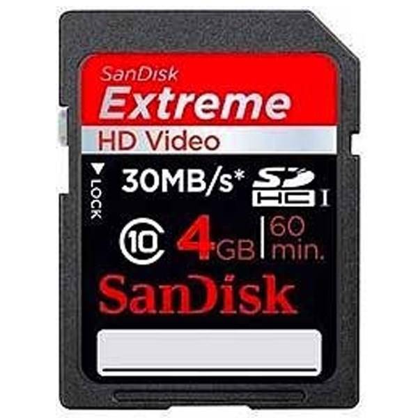 SanDisk SDHC Extreme 200X - 4GB، کارت حافظه ی سن دیسک 4 گیگابایت اکستریم 200X
