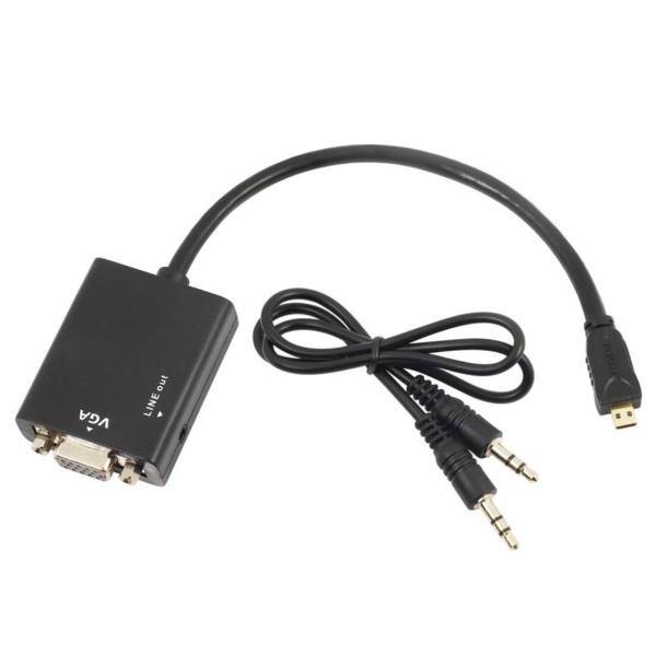 micro HDMI to VGA Adapter، تبدیل MICRO HDMI به VGA مدل MN