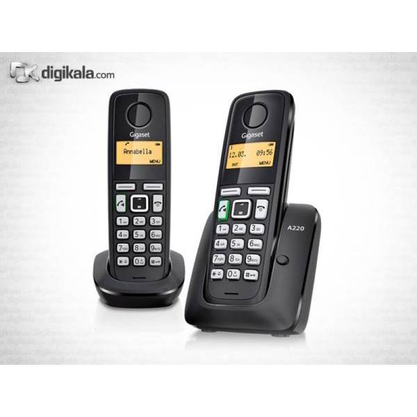 Gigaset A220 Duo، تلفن بی سیم دو گوشی گیگاست مدل A220 Duo