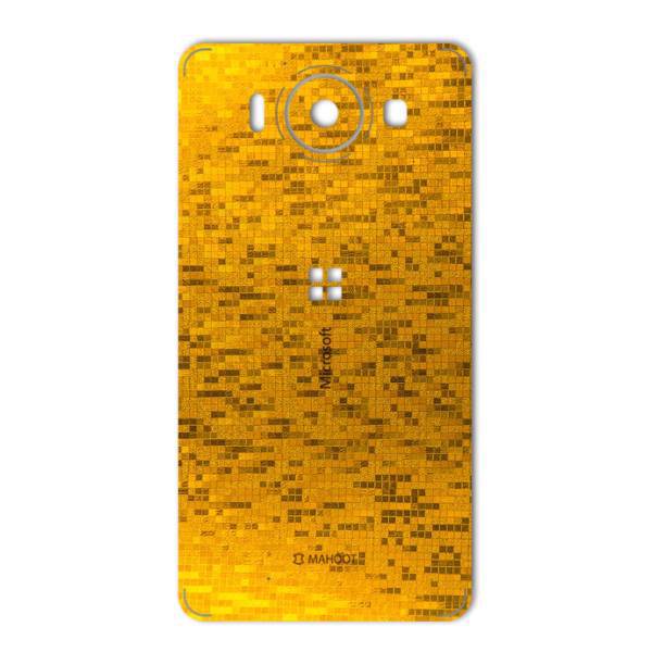 MAHOOT Gold-pixel Special Sticker for Microsoft Lumia 950، برچسب تزئینی ماهوت مدل Gold-pixel Special مناسب برای گوشی Microsoft Lumia 950