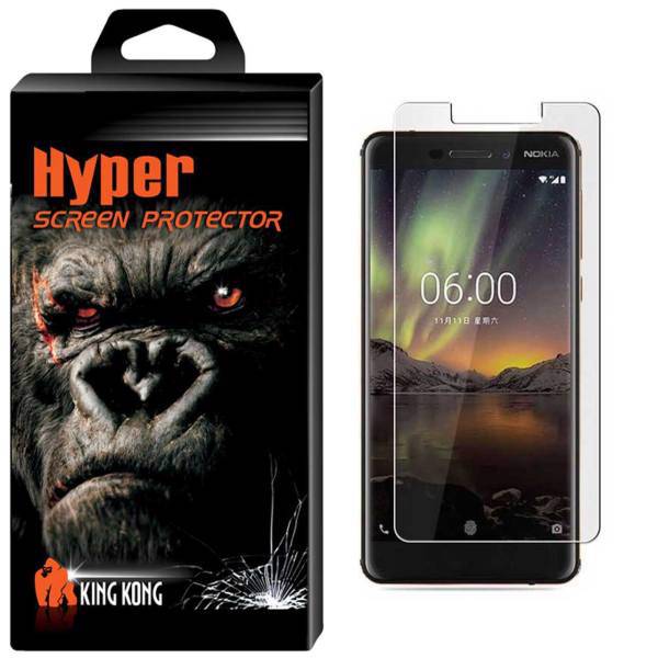 Hyper Protector King Kong Glass Screen Protector For Nokia 6.1، محافظ صفحه نمایش شیشه ای کینگ کونگ مدل Hyper Protector مناسب برای گوشی Nokia 6 2018
