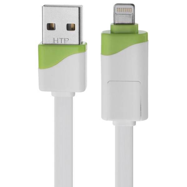 USB to microUSB/Lightning Cable 1m، کابل تبدیل USB بهmicroUSB/لایتنینگ طول 1 متر