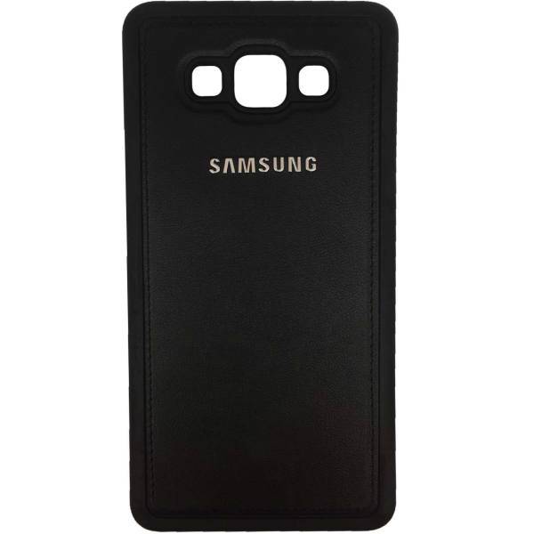 TPU Leather Design Cover For Samsung Galaxy A7، کاور ژله ای طرح چرم مناسب برای گوشی موبایل سامسونگ Galaxy A7