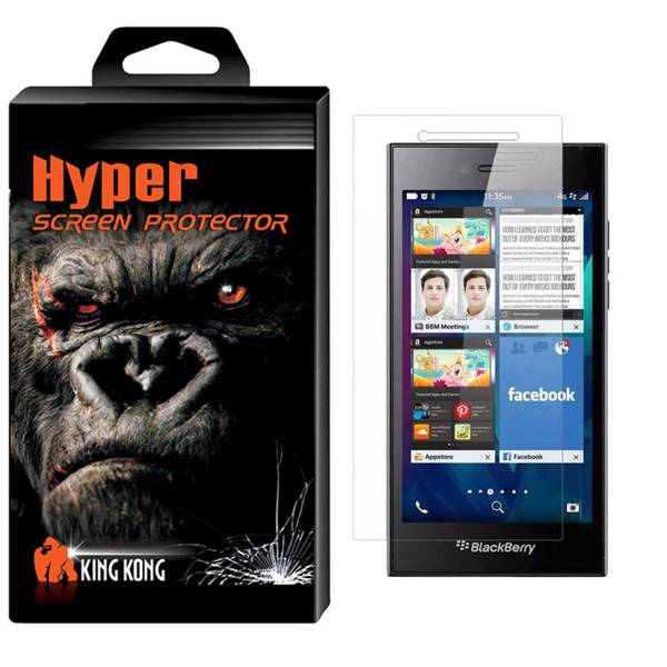 Hyper Protector King Kong Glass Screen Protector For Blackberry Leap، محافظ صفحه نمایش شیشه ای کینگ کونگ مدل Hyper Protector مناسب برای گوشی بلک بری Leap