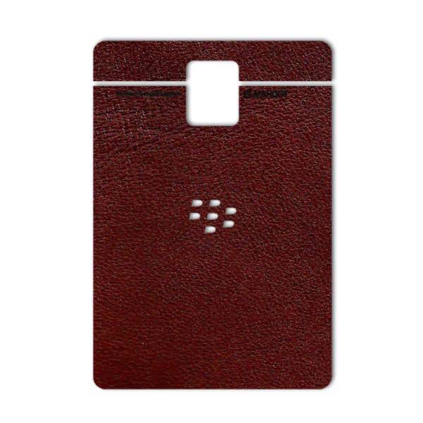MAHOOT Natural Leather Sticker for BlackBerry Passport، برچسب تزئینی ماهوت مدلNatural Leather مناسب برای گوشی BlackBerry Passport