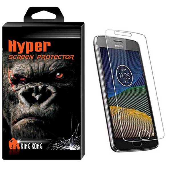Hyper Protector King Kong Glass Screen Protector For Motorola Moto G5 Plus، محافظ صفحه نمایش شیشه ای کینگ کونگ مدل Hyper Protector مناسب برای گوشی موتورولا Moto G5 Plus