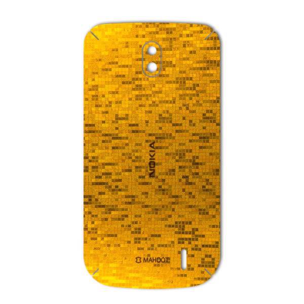 MAHOOT Gold-pixel Special Sticker for Nokia 1، برچسب تزئینی ماهوت مدل Gold-pixel Special مناسب برای گوشی Nokia 1