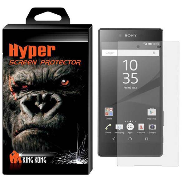 Hyper Protector King Kong Glass Screen Protector For Sony Xperia Z5 Premium، محافظ صفحه نمایش شیشه ای کینگ کونگ مدل Hyper Protector مناسب برای گوشی Sony Xperia Z5 Premium