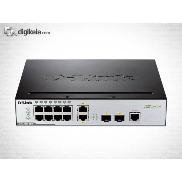 D-Link DGS-3000-10TC 10-Port Gigabit L2 Managed Switch، سوییچ قابل مدیریت 10 پورت گیگابیت دی-لینک DGS-3000-10TC
