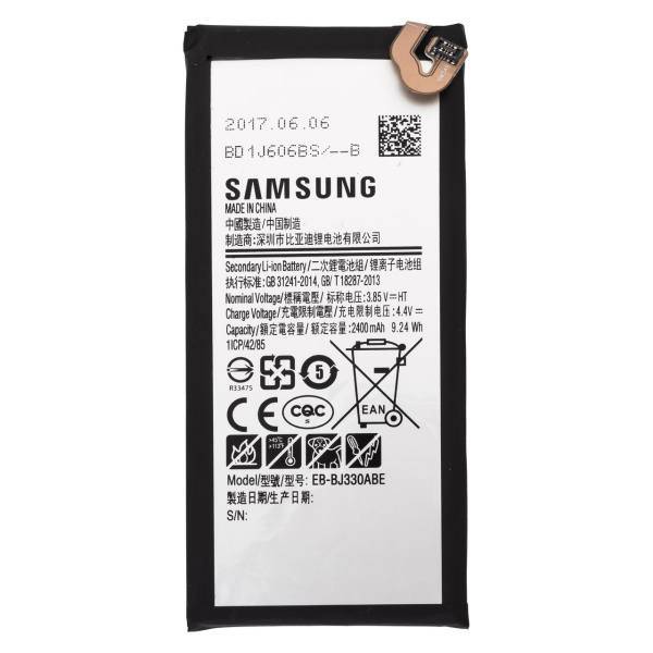 Samsung EB-BJ330ABE 2400 mAh Mobile Phone Battery For Samsung Galaxy J3 Pro، باتری موبایل سامسونگ مدل EB-BJ330ABE با ظرفیت 2400mAh مناسب برای گوشی موبایل سامسونگ Galaxy J3 Pro