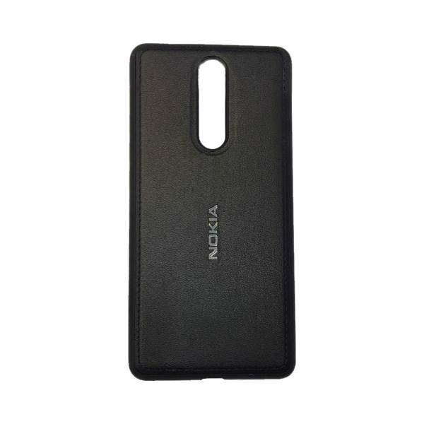 Leather Jelly Cover For Nokia 8، کاور ژله ای طرح چرم مناسب برای گوشی موبایل نوکیا 8