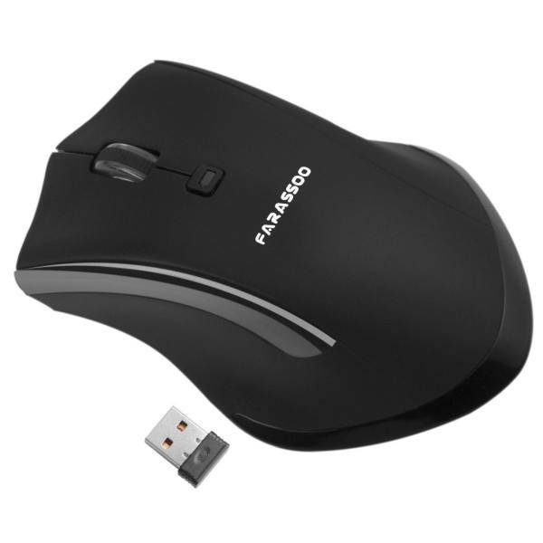 Farassoo FOM-1498RF BLACK Wireless Mouse، ماوس بی سیم فراسو مدل FOM-1498RF BLACK