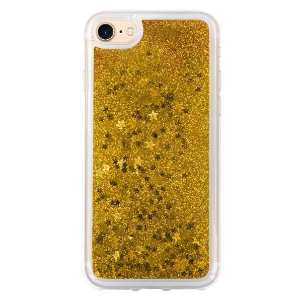 Luxury Case Floating Golden Stars Cover For iPhone 7، کاور لاکچری کیس مدل Floating Golden Stars مناسب برای گوشی موبایل iPhone 7
