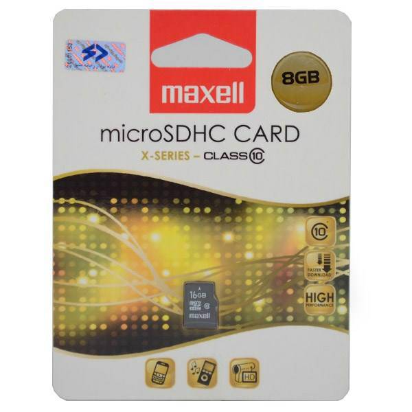 maxell microSDHC Card 8GB x-Series Class 10، کارت حافظه مکسل microSDHC Card 8GB x-Series Class 10