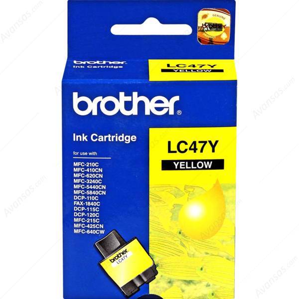 brother LC47Y Cartridge، کارتریج پرینتر برادر LC47Y (زرد)