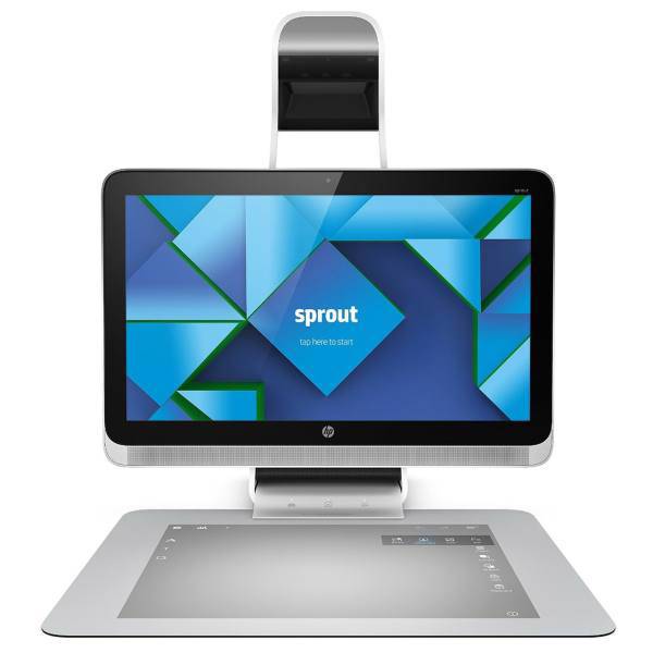 HP Sprout with 3D Scanner - 23 inch All-in-One PC، کامپیوتر همه کاره 23 اینچی اچ پی مدل Sprout همراه با اسکنر سه بعدی