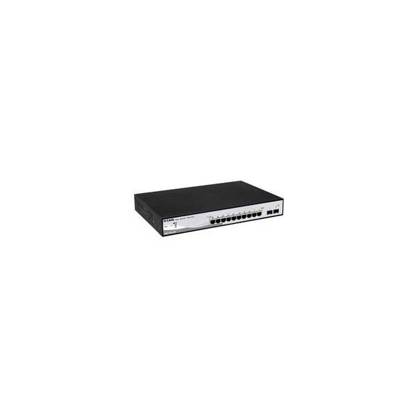 D-Link 8-port Gigabit PoE Smart Switch + 2 Combo T/SFP DGS-1210-10P، دی لینک سوییچ 10 پورتی گیگابیت DGS-1210-10P