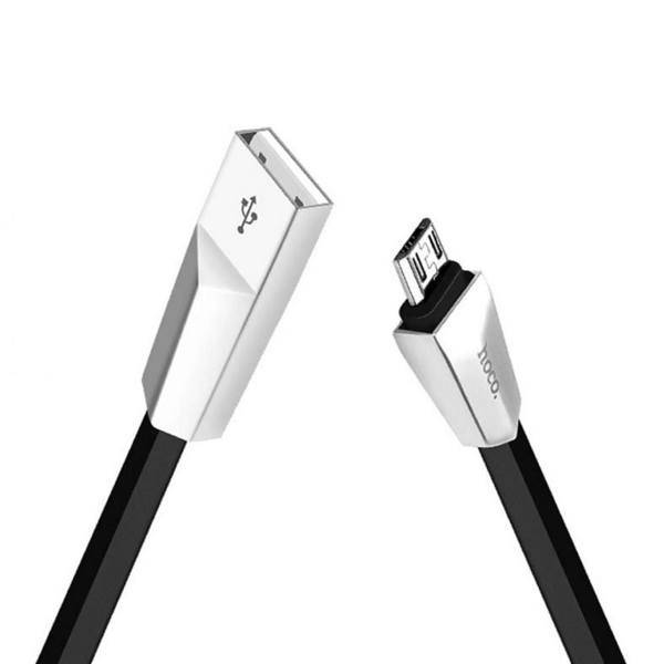 Hoco Rhombic USB To microUSB Cable 1.2m، کابل تبدیل USB به microUSB هوکو مدل Rhombic طول 1.2 متر
