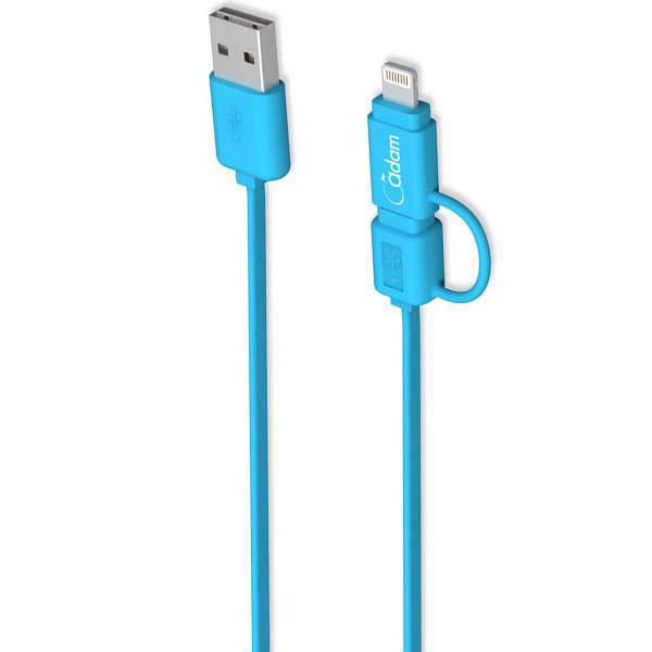 Adam Elements Flip Duo 120F USB To Lightning And microUSB Cable 1.2m، کابل تبدیل USB به لایتنینگ و microUSB آدام المنتس مدل Flip Duo 120F به طول 1.2 متر