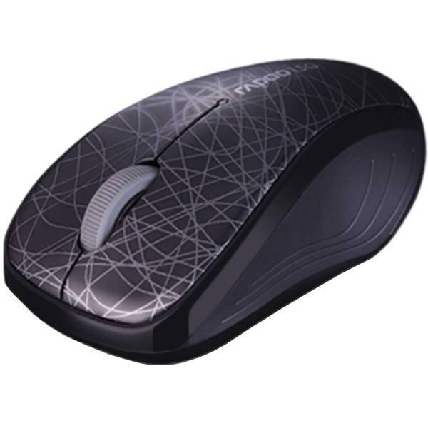 Rapoo 3100p Wireless Optical Mouse Black، ماوس بی‌سیم و اپتیکال رپو مدل 3100p رنگ مشکی