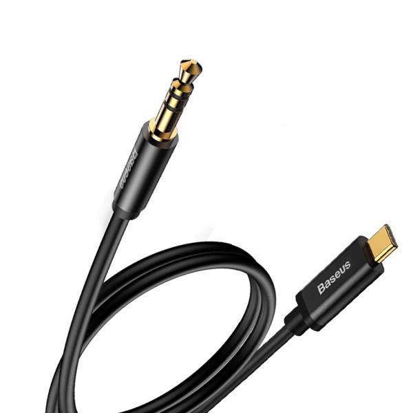 Baseus M01 3.5mm to Type-c Audio Cable 1.2m، کابل انتقال صدا 3.5 میلی متری به Type-c باسئوس مدل M01 به طول 1.2 متر