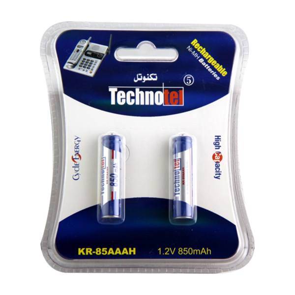 technotel 85 Rechargeable AAA Battery Pack Of 2، باتری نیم قلمی قابل شارژ تکنوتل مدل 85 بسته 2 عددی