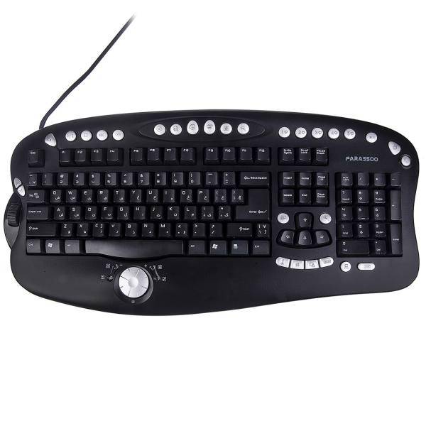 Farassoo Professional Office Keyboard FCR-8910، کیبورد فراسو اف سی آر 8910