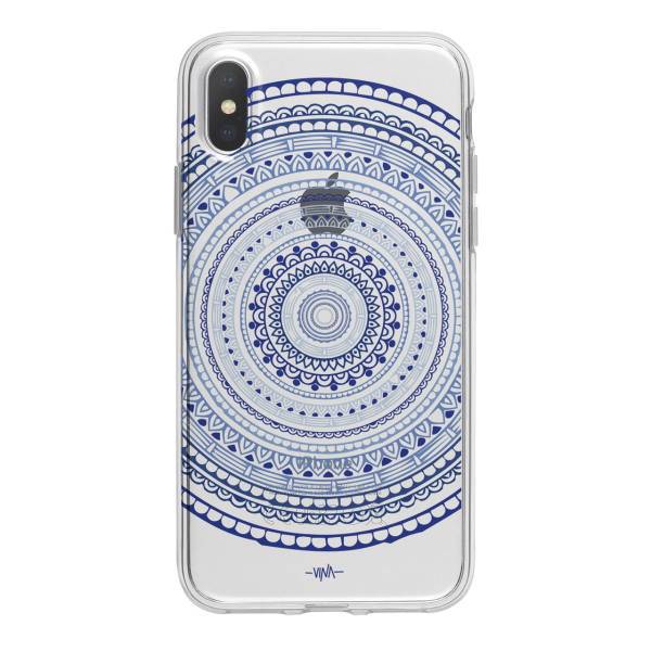 Blue Mandala Case Cover For iPhone X / 10، کاور ژله ای وینا مدل Blue Mandala مناسب برای گوشی موبایل آیفون X / 10