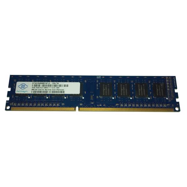 NANYA DDR3 -12800 1600MHz Desktop RAM 4GB، رم دسکتاپ DDR3 تک کاناله 1600 مگاهرتز نانیا مدل 12800 ظرفیت 4 گیگابایت