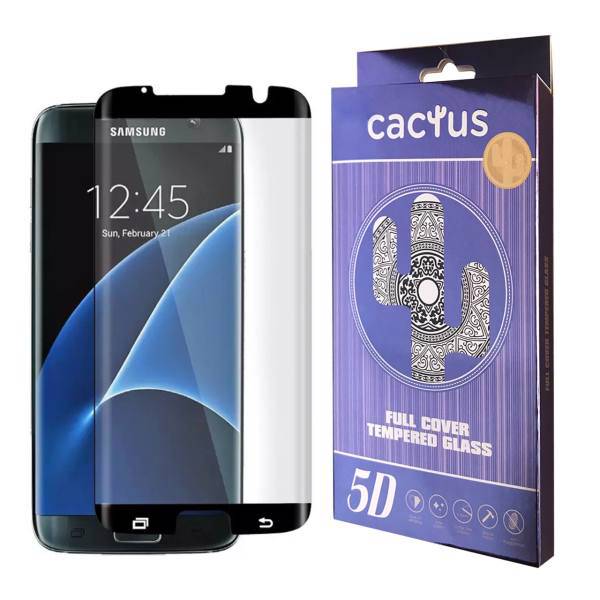 Cactuse 5D Glass Screen Protector For Samsung S7 Edge، محافظ صفحه نمایش شیشه ای تمام چسب کاکتوس مدل 5D مناسب برای گوشی سامسونگ S7 Edge