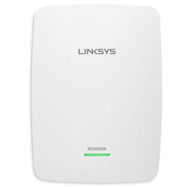 Linksys RE3000W-EK N300 Wireless Range Extender، توسعه دهنده محدوده بی‌سیم لینک سیس مدل RE3000W-EK