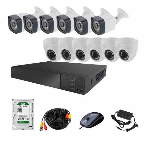 AHD Photon Retail Commercial And Residential Surveillance 12 Camera Network Video Recorder، سیستم امنیتی ای اچ دی فوتون کاربری مسکونی فروشگاهی 12 دوربین
