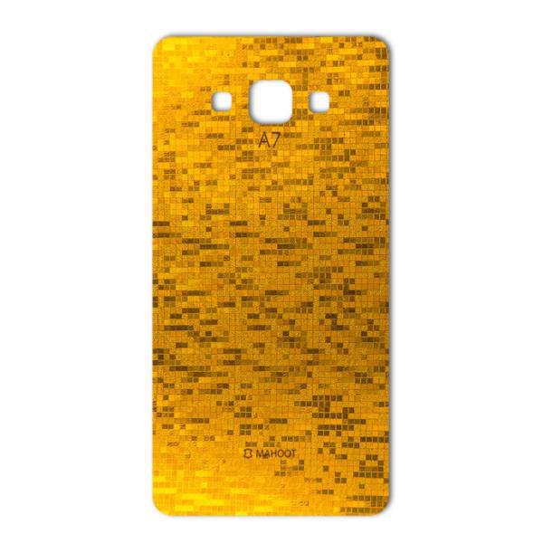MAHOOT Gold-pixel Special Sticker for Samsung A7، برچسب تزئینی ماهوت مدل Gold-pixel Special مناسب برای گوشی Samsung A7