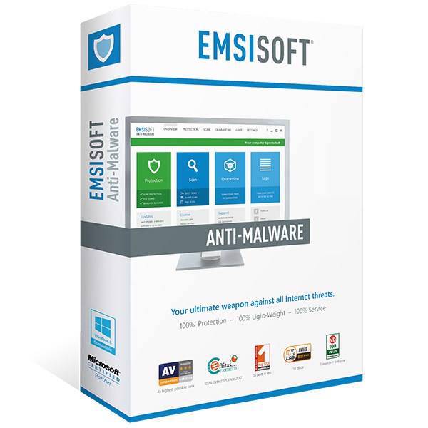 Emsisoft Anti-Malware Software - 3PCs 1 Year، نرم افزار ضد مخرب امسیسافت - سه کاربره یک ساله
