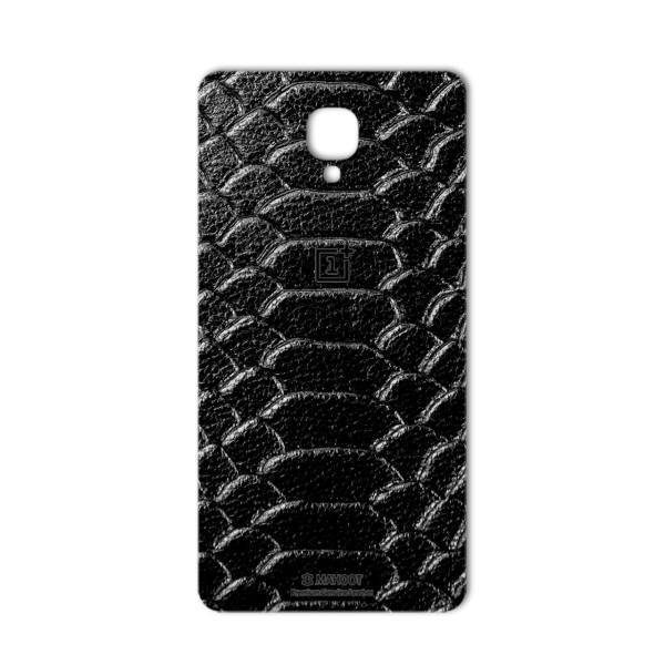 MAHOOT Snake Leather Special Sticker for OnePlus 3، برچسب تزئینی ماهوت مدل Snake Leather مناسب برای گوشی OnePlus 3