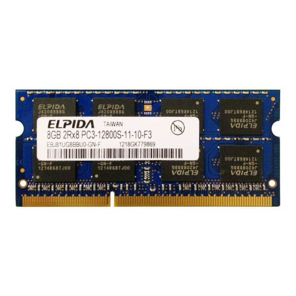 ELPIDA DDR3 PC3 12800s MHz RAM 8GB، رم لپ تاپ الپیدا مدل DDR3 PC3 12800S MHz ظرفیت 8 گیگابایت