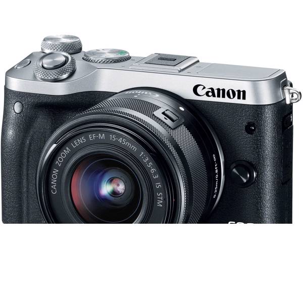 Canon EOS M6 Mirrorless Digital Camera With 15-45mm IS STM Lens، دوربین دیجیتال بدون آینه کانن مدل EOS M6 به همراه لنز 15-45 میلی متر IS STM