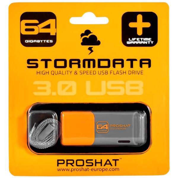 Proshat Stormdata USB 3.0 Flash Memory - 64GB، فلش مموری USB 3.0 پروشات مدل استورم دیتا ظرفیت 64 گیگابایت
