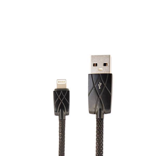 Rock Stainless Steel-Alloy USB To Lighning Cable 1m، کابل تبدیل USB به لایتنینگ راک مدل Stainless Steel-Alloy طول 1 متر