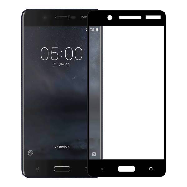 Tempered Full Glue Glass Screen Protector For Nokia 5، محافظ صفحه نمایش تمپرد مدل فول چسب مناسب برای گوشی موبایل نوکیا 5