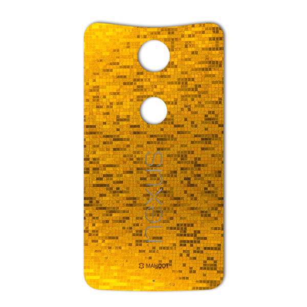 MAHOOT Gold-pixel Special Sticker for Google Nexus 6، برچسب تزئینی ماهوت مدل Gold-pixel Special مناسب برای گوشی Google Nexus 6