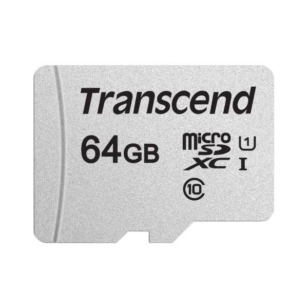 Transcend 300S UHS-I U1 Class 10 90MBps microSDXC 64G، کارت حافظه microSDXC ترنسند مدل 300S کلاس 10 استاندارد UHS-I U1 سرعت 95MBps ظرفیت 64 گیگابایت